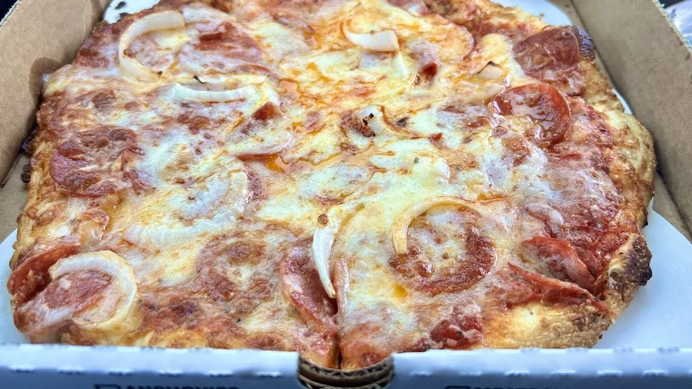 Pepperoni and Onion Pizza